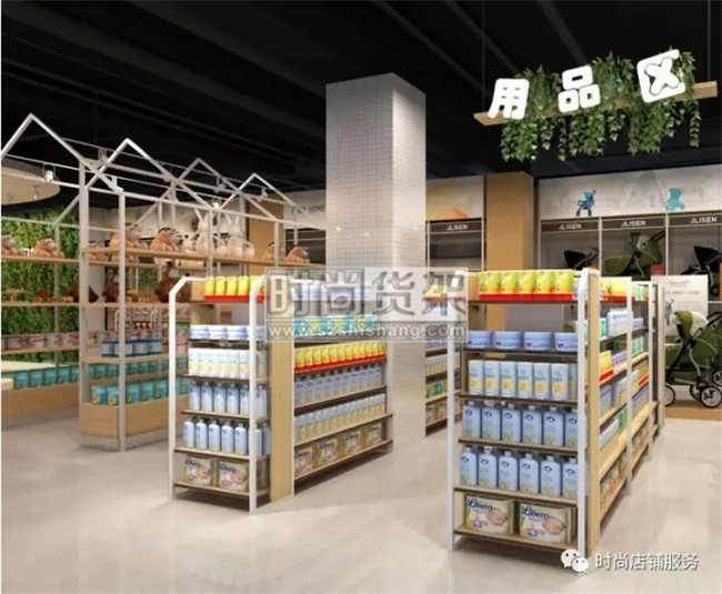 母嬰店貨架布局設計效果圖