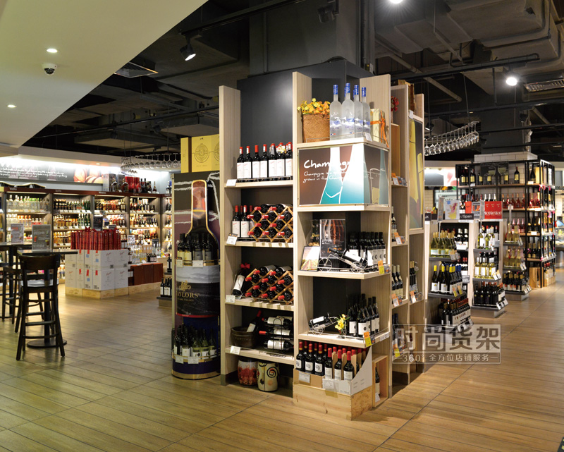 超市貨架_高檔紅酒貨架