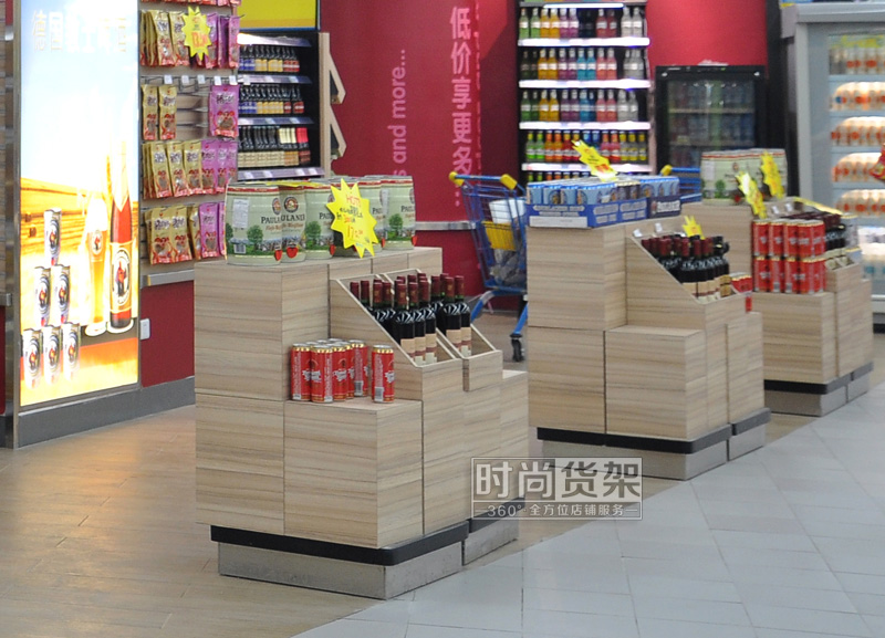 超市貨架_酒水促銷展示臺