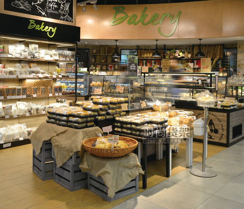 超市貨架_面包展示臺