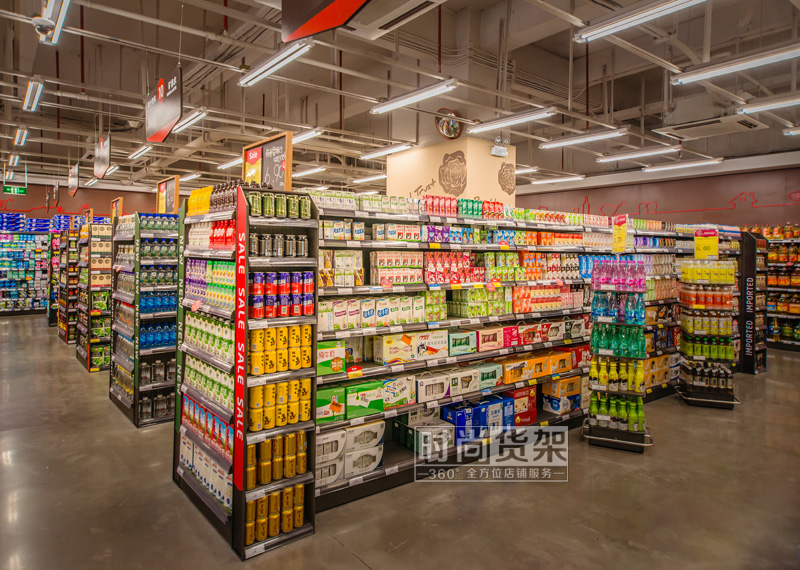 超市貨架_雙面零食貨架