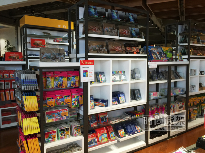 文具店貨架_中島展示架